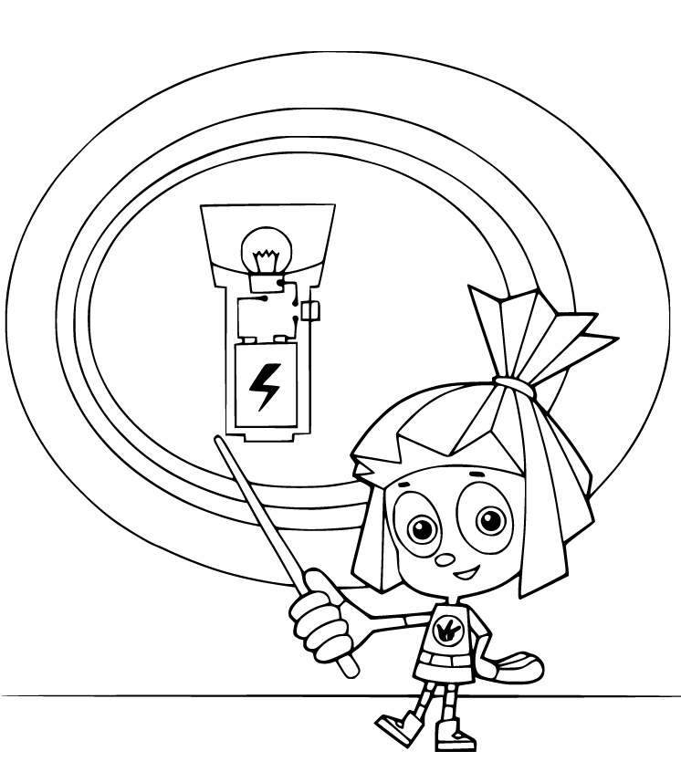 Simka from The Fixies Coloring Game Simka from The Fixies