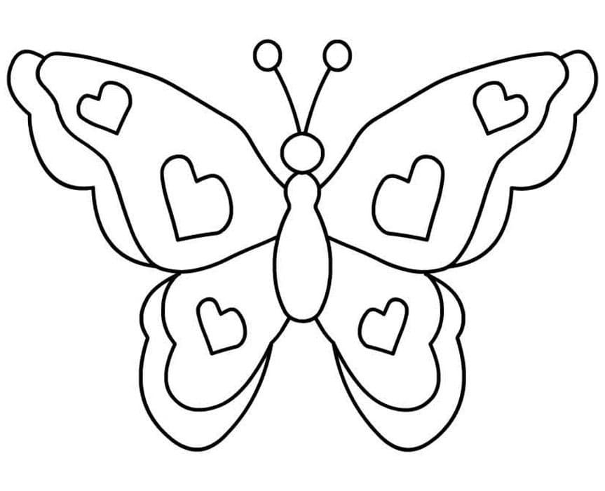 Simple Butterfly Coloring Game Simple Butterfly