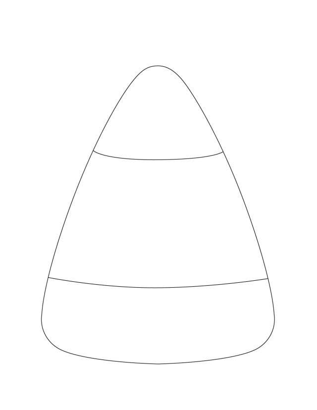 Simple Candy Corn Coloring Game Simple Candy Corn
