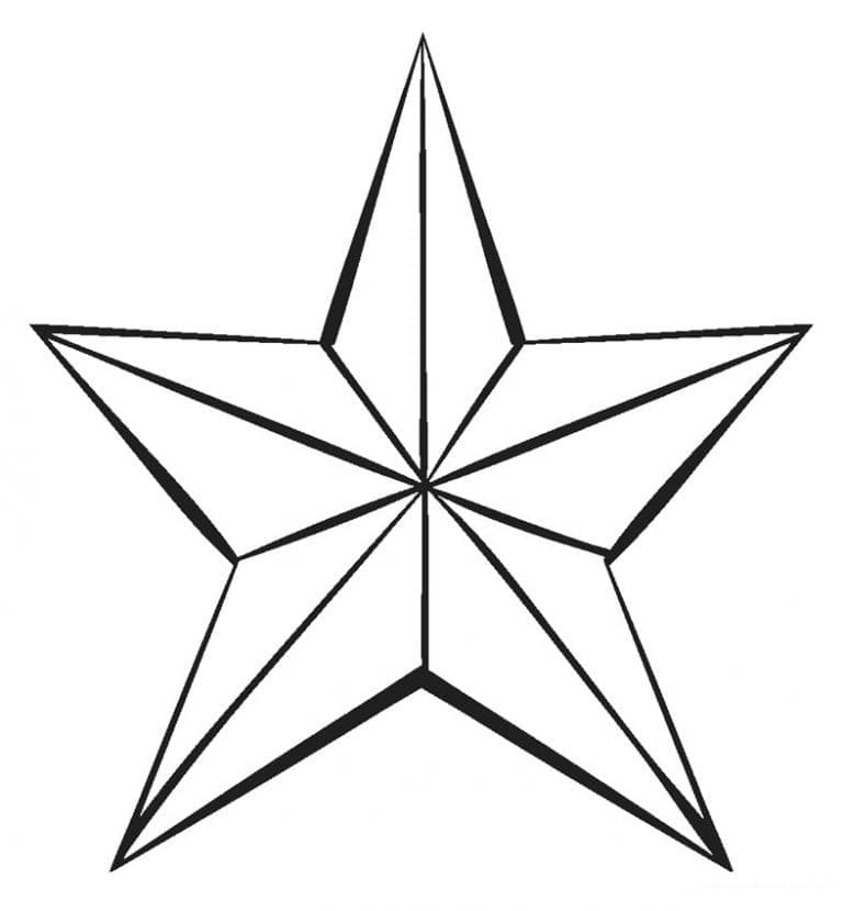 Simple Christmas Star Coloring Game Simple Christmas Star