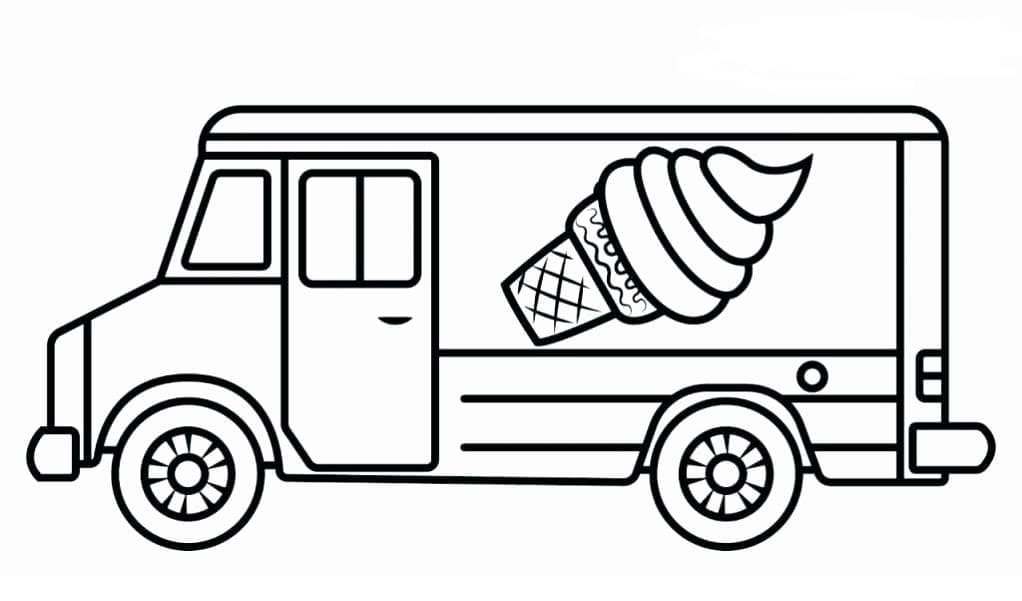 Simple Ice Cream Truck Coloring Game Simple Ice Cream Truck