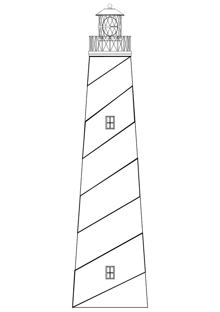 Simple Lighthouse 2 Coloring Game Simple Lighthouse 2