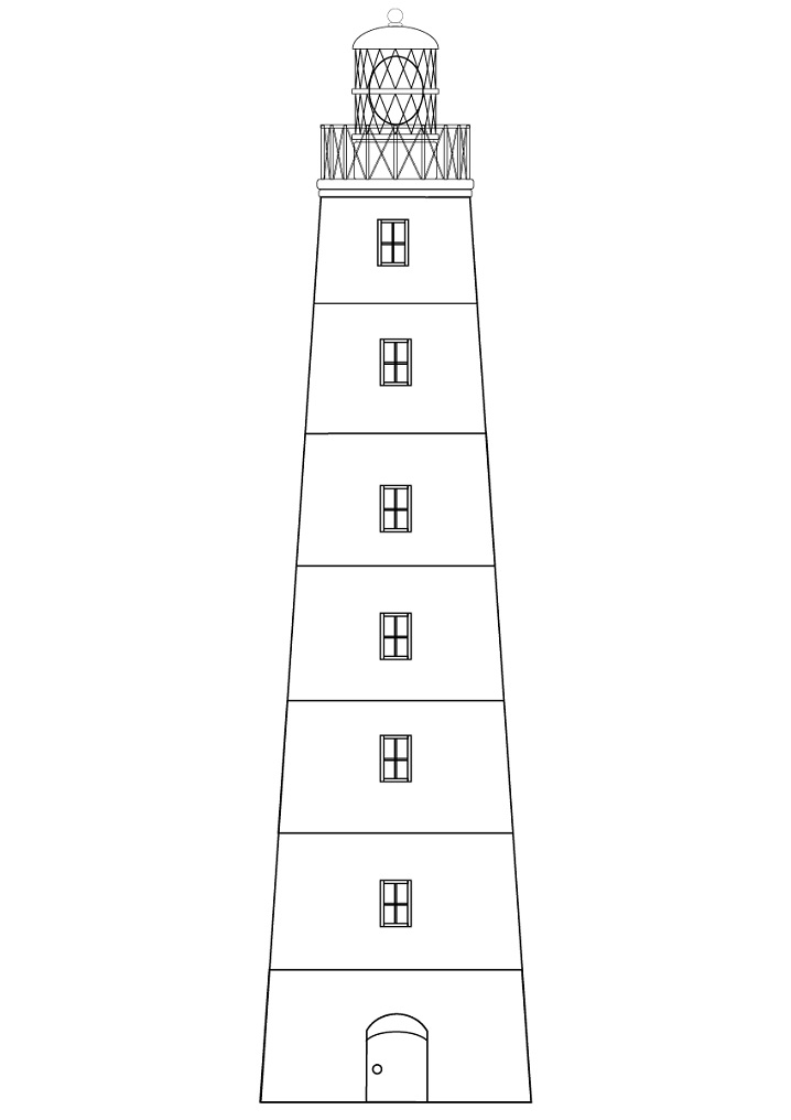 Simple Lighthouse 3 Coloring Game Simple Lighthouse 3