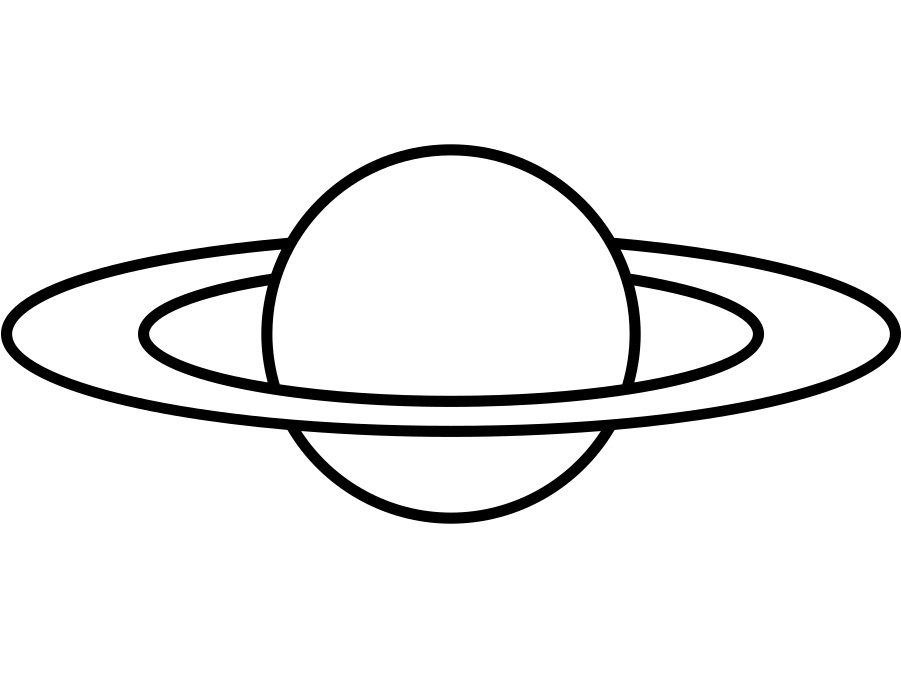 Printable Saturn Coloring - Play Free Coloring Game Online