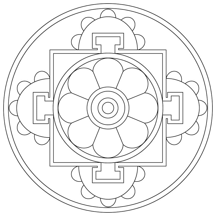 Simple Tibetan Mandala