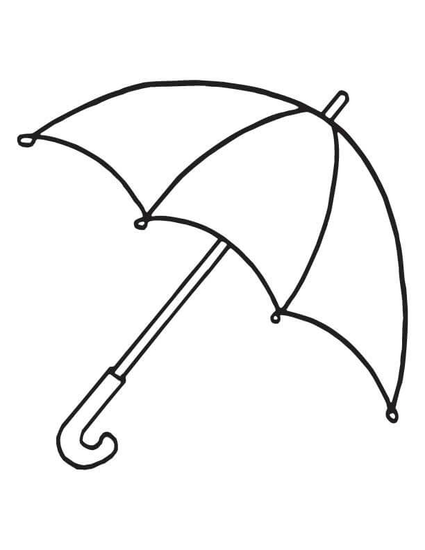 Simple Umbrella 1 Coloring Game Simple Umbrella 1