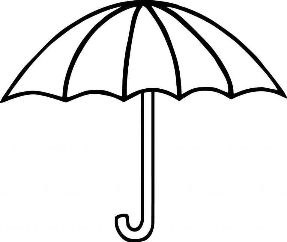 Simple Umbrella Coloring Game Simple Umbrella