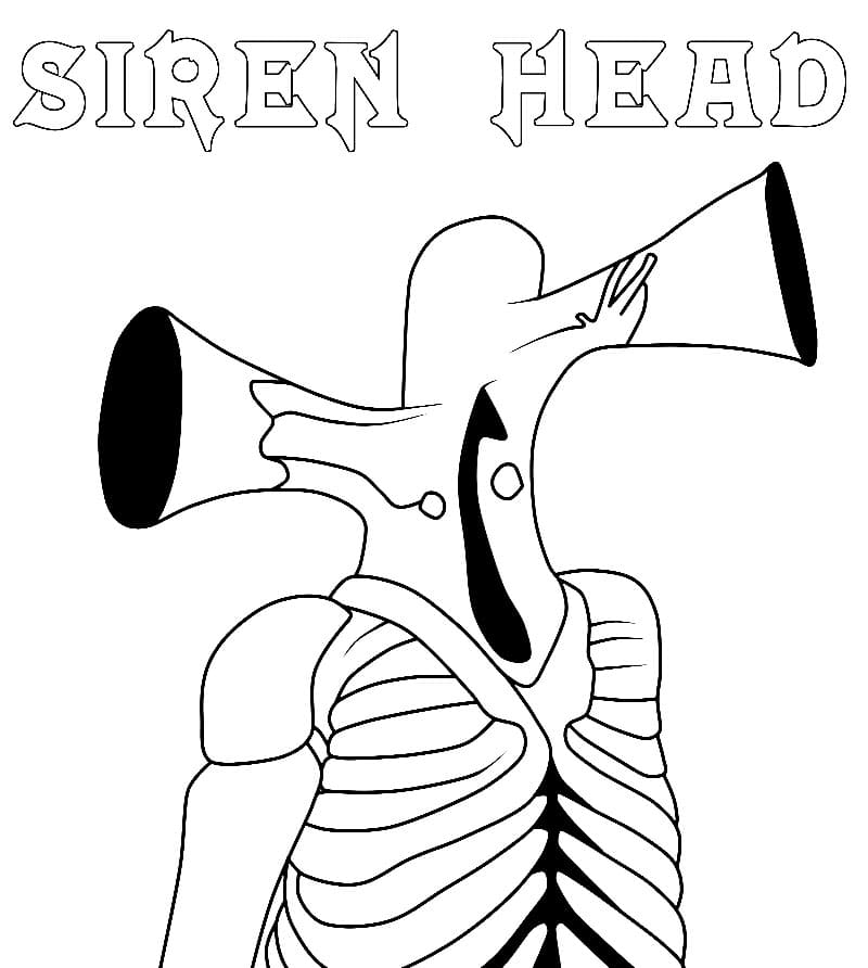 Siren Head Image Coloring Game Siren Head Image