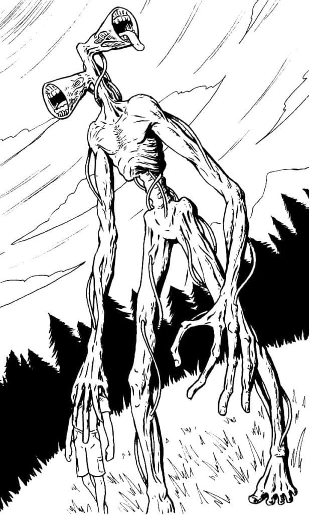 Siren Head Looks Creepy Coloring Game Siren Head Looks Creepy