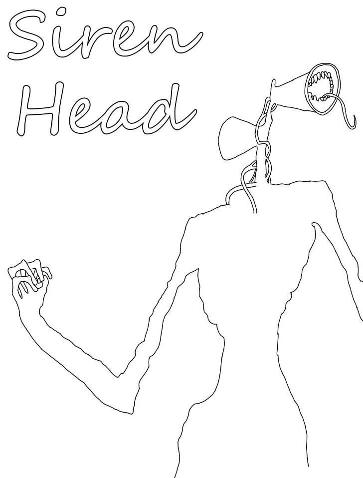 Siren Head 1 Coloring Game Siren Head 1
