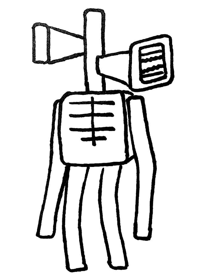 Siren Head 2 Coloring Game Siren Head 2