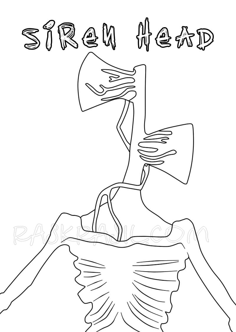 Siren Head the Monster Coloring Game Siren Head the Monster