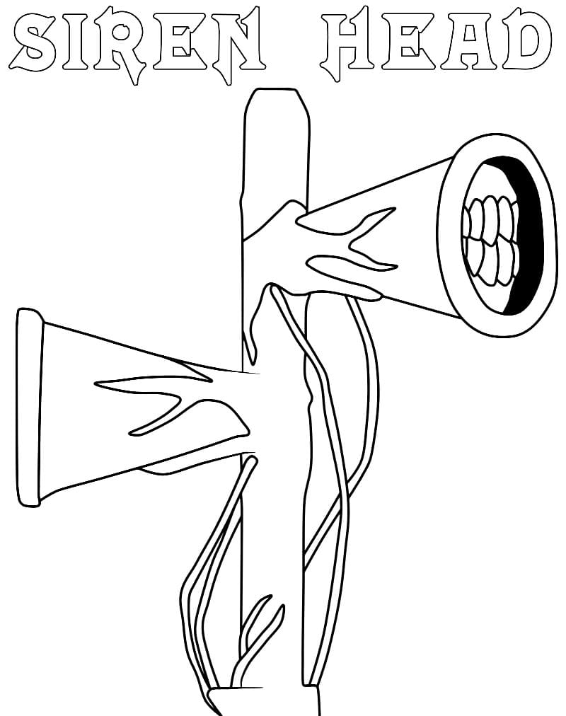 Siren Head to Color Coloring Game Siren Head to Color