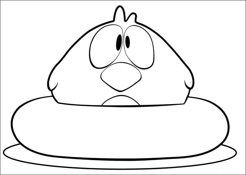 Sleepy Bird in Pocoyo Coloring Game Sleepy Bird in Pocoyo