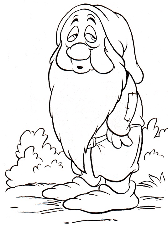 Dopey Dwarf 1 Coloring Play Free Coloring Game Online 