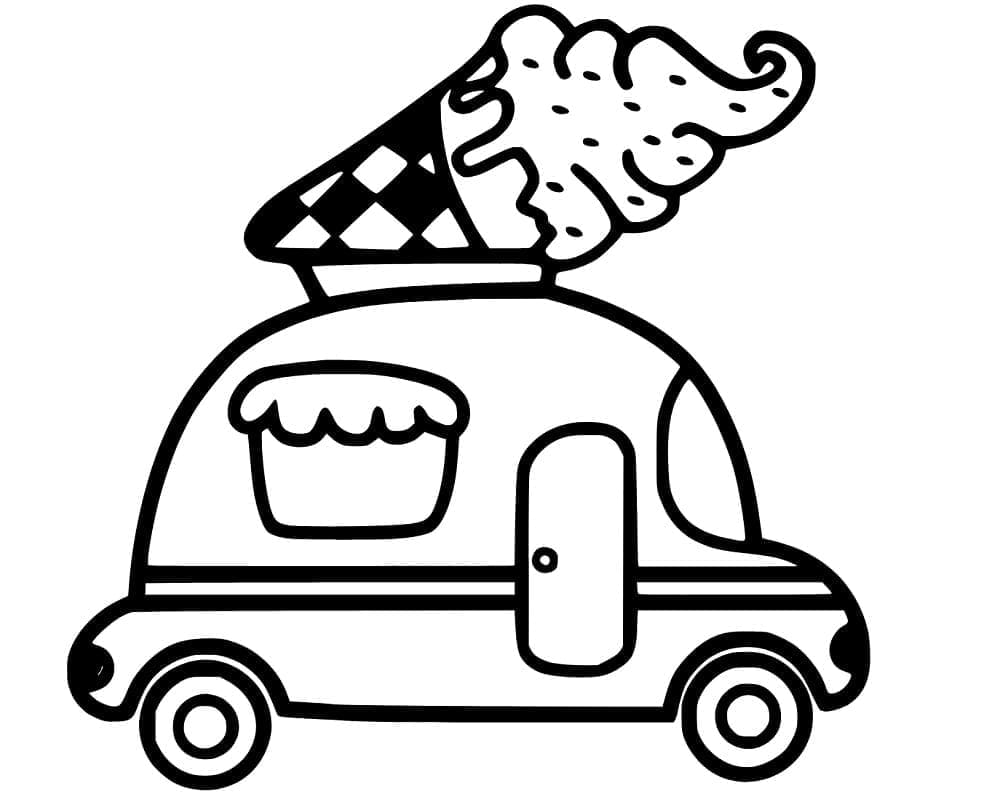 Small Ice Cream Truck Coloring Game Small Ice Cream Truck