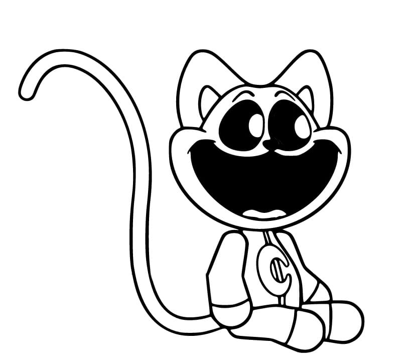 Smiling Catnap Coloring Game Smiling Catnap