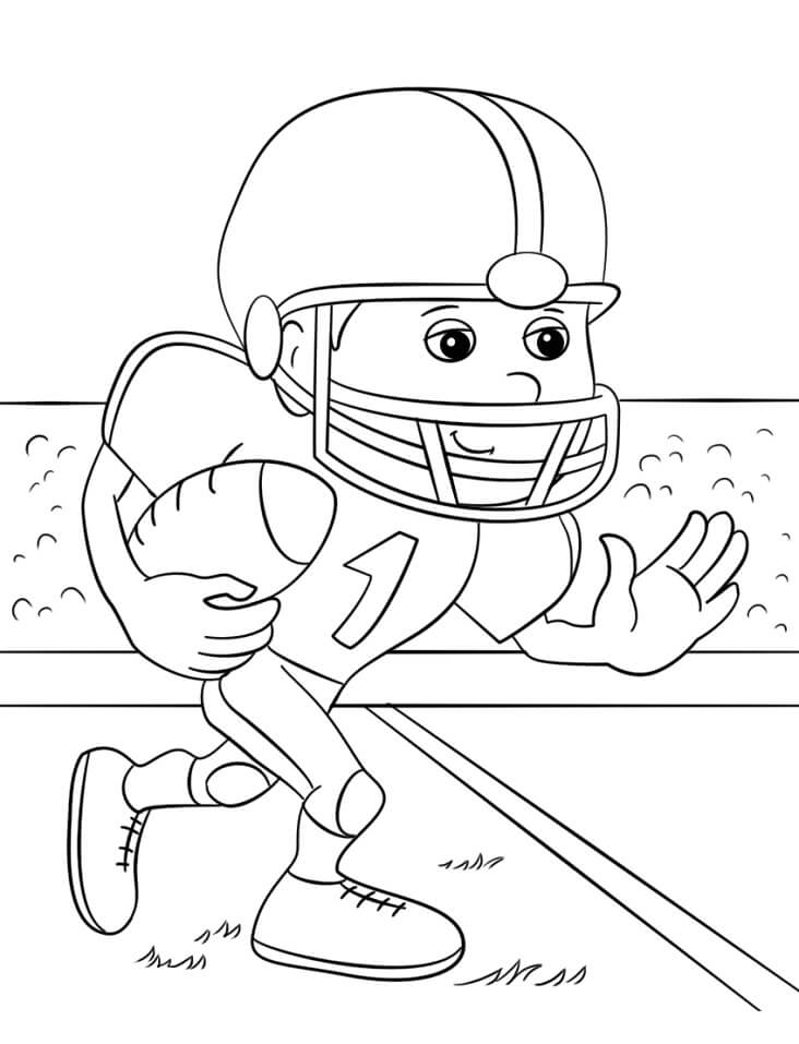 Smiling Football Player