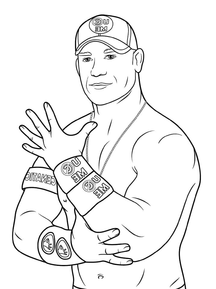 Smiling John Cena Coloring Game Smiling John Cena