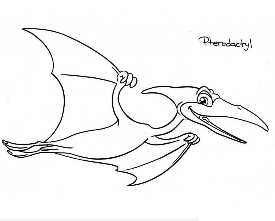 Pterodactyl 4 Coloring - Play Free Coloring Game Online