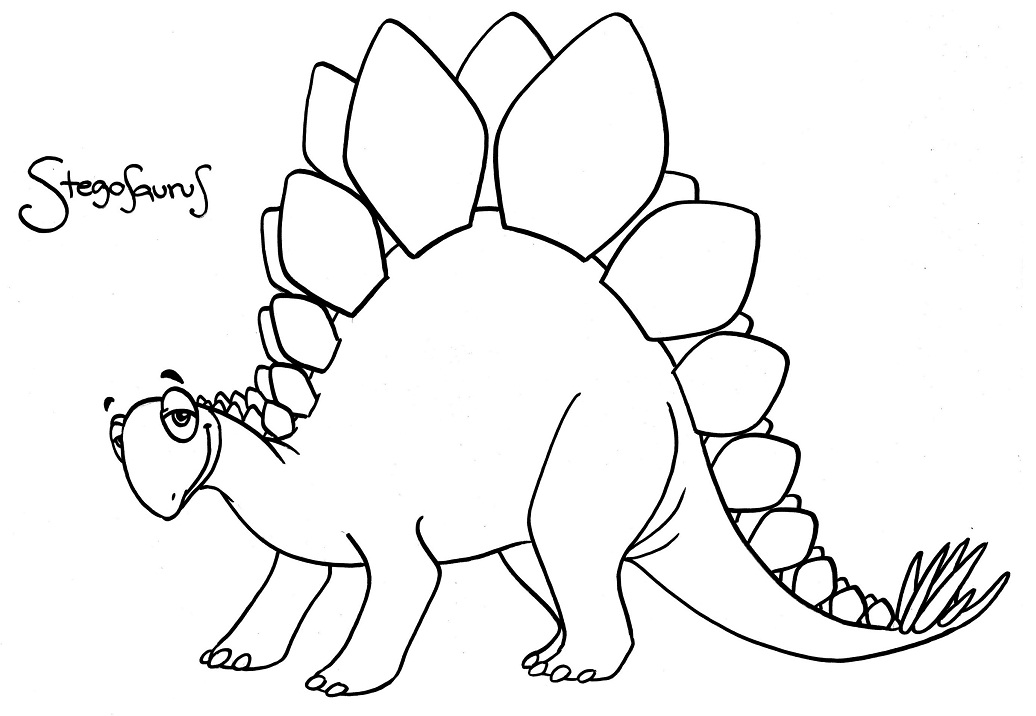 Smiling Stegosaurus