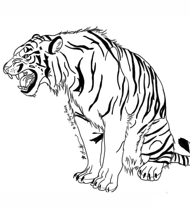 Snarling Tiger