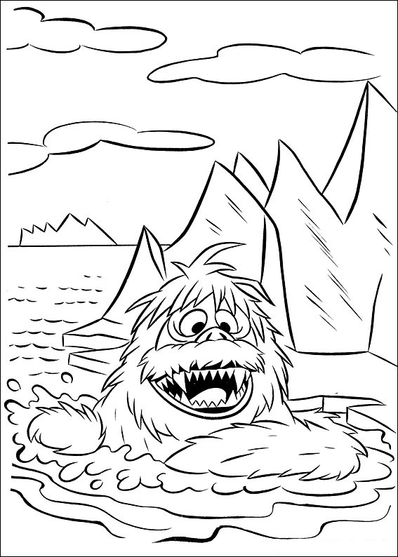 Snowmonster from Rudolph Coloring Game Snowmonster from Rudolph