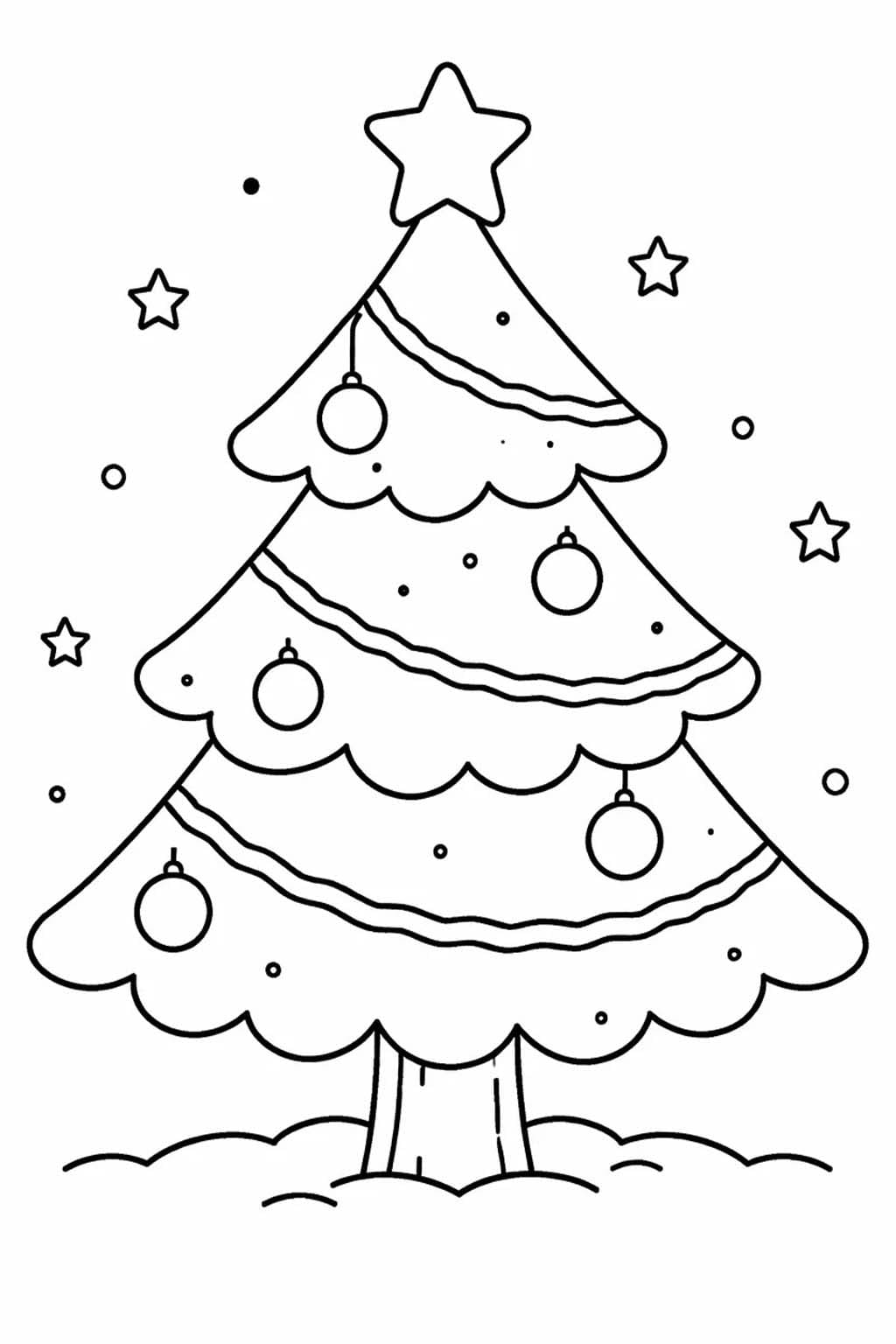 Snowy Christmas Tree