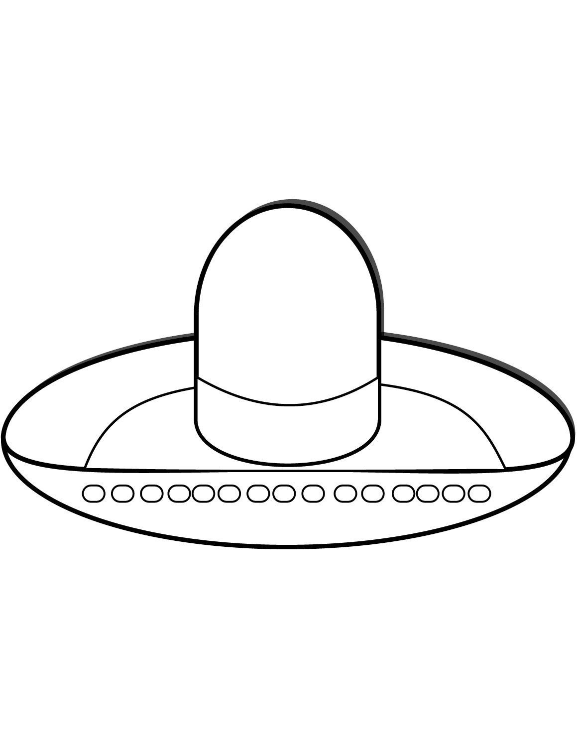 Normal Sombrero Coloring - Play Free Coloring Game Online