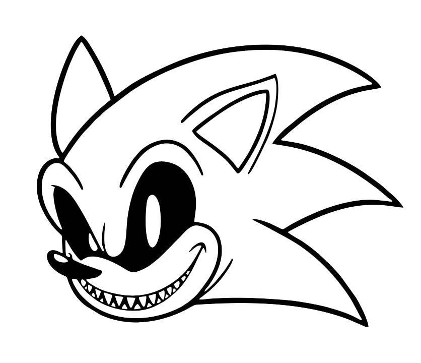 Sonic exe Coloring Sheets Coloring Pages