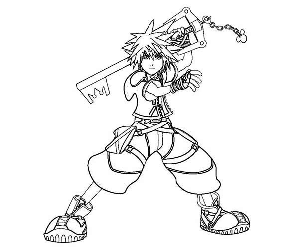 Sora and Kairi Coloring - Play Free Coloring Game Online