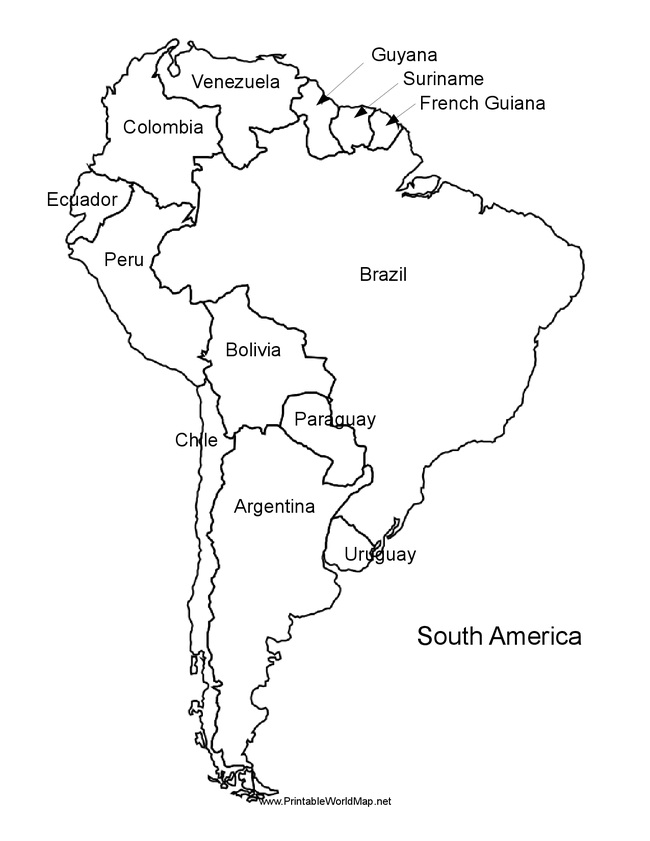 South America Map Coloring Game South America Map
