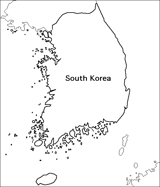 South Korea Map Coloring Game South Korea Map