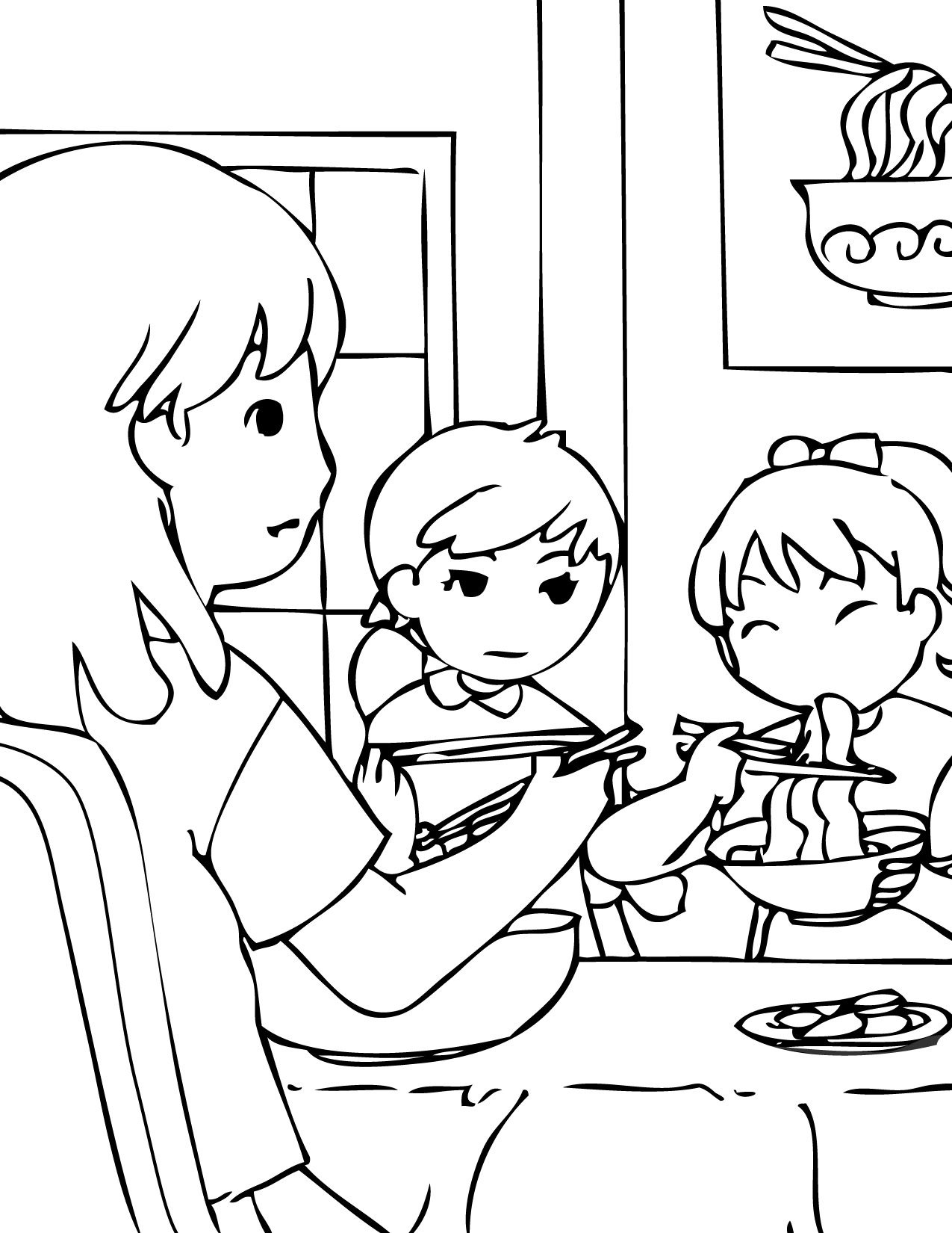 South Korean Family Coloring Game South Korean Family