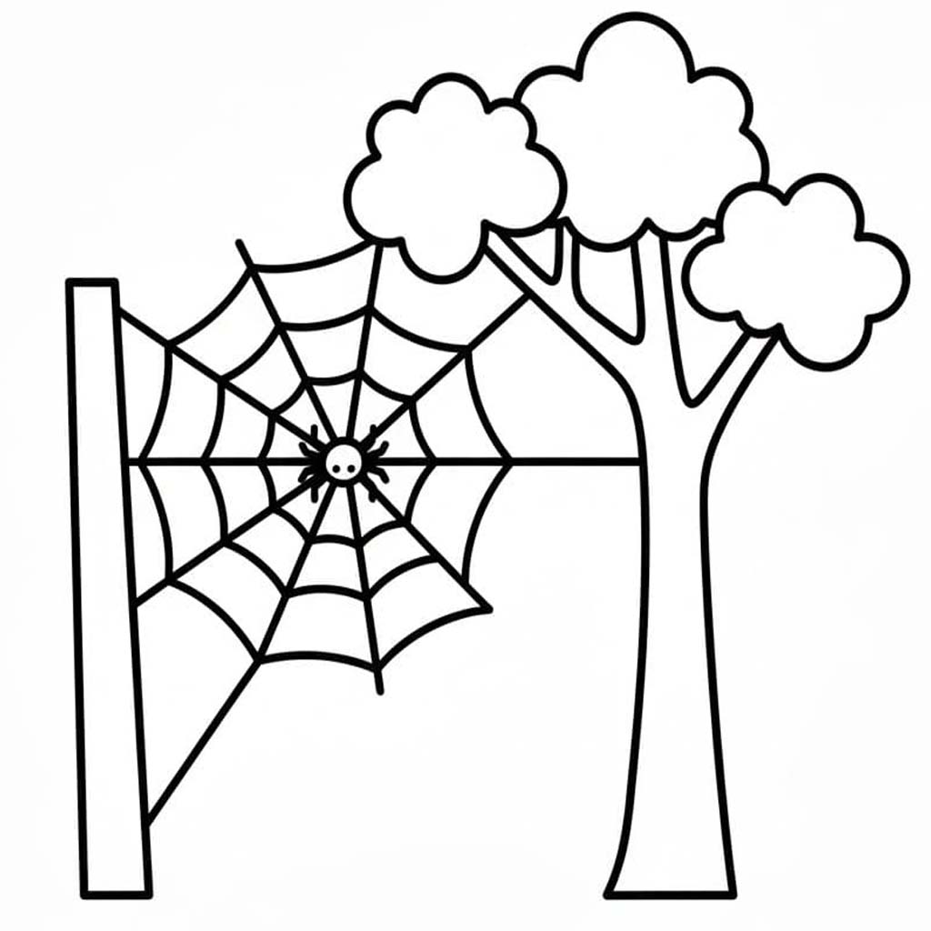 Spider Web Free Printable
