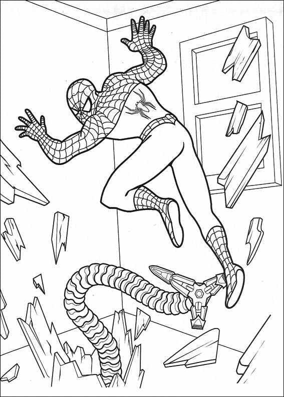 Spiderman Escaping Coloring Game Spiderman Escaping