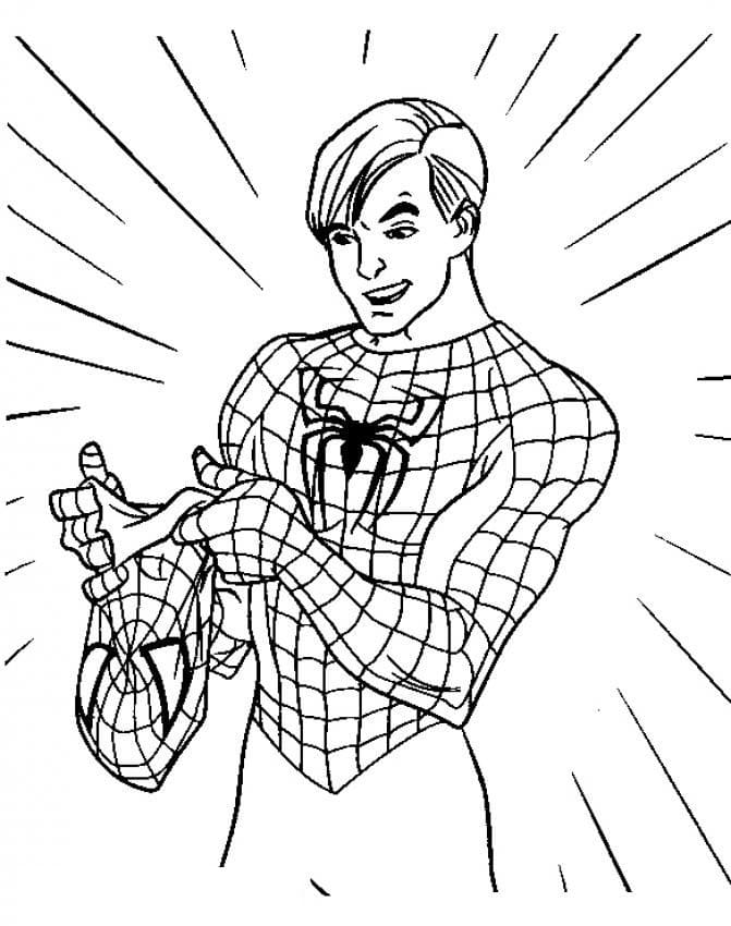 Spiderman Peter Parker Coloring Game Spiderman Peter Parker