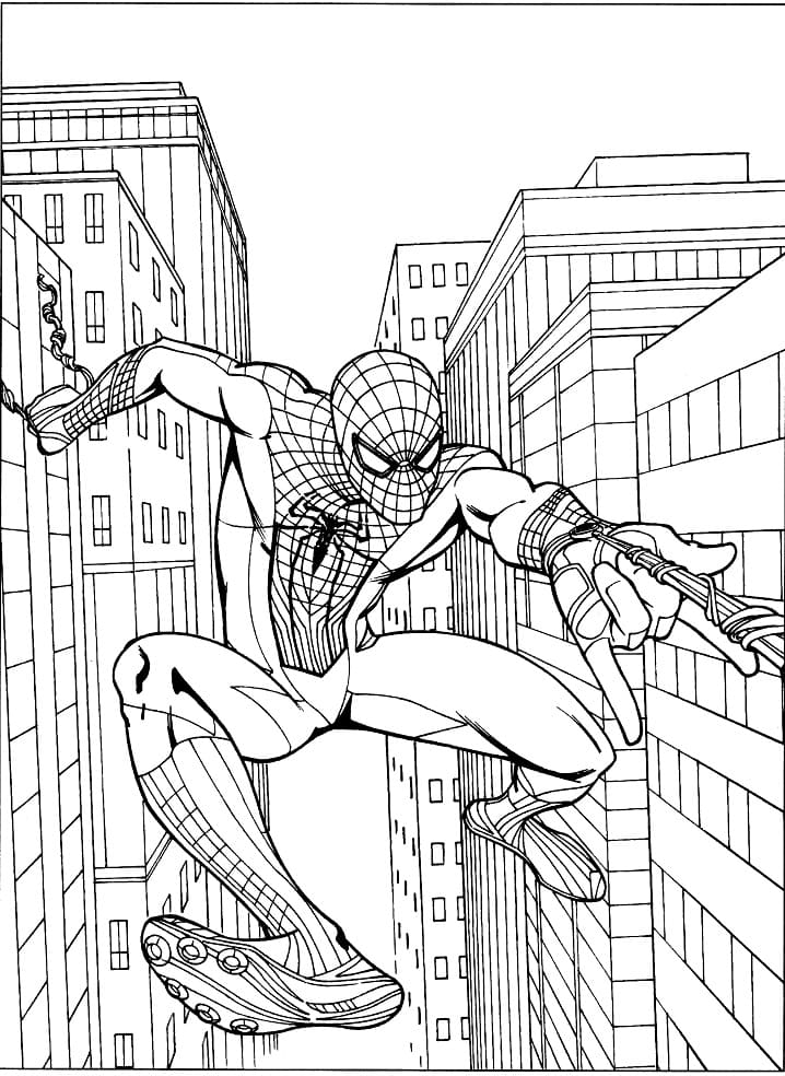 Spiderman in the City Coloring Game Spiderman in the City