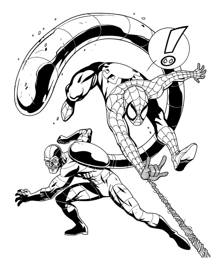 Spiderman vs Scorpion Coloring Game Spiderman vs Scorpion