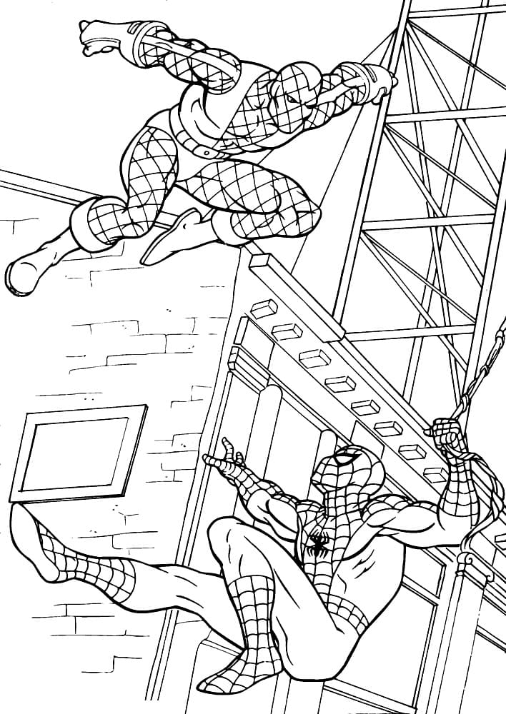 Spiderman vs Villain Coloring Game Spiderman vs Villain