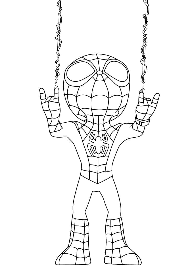Spidey is Awesome Coloring Game Spidey is Awesome