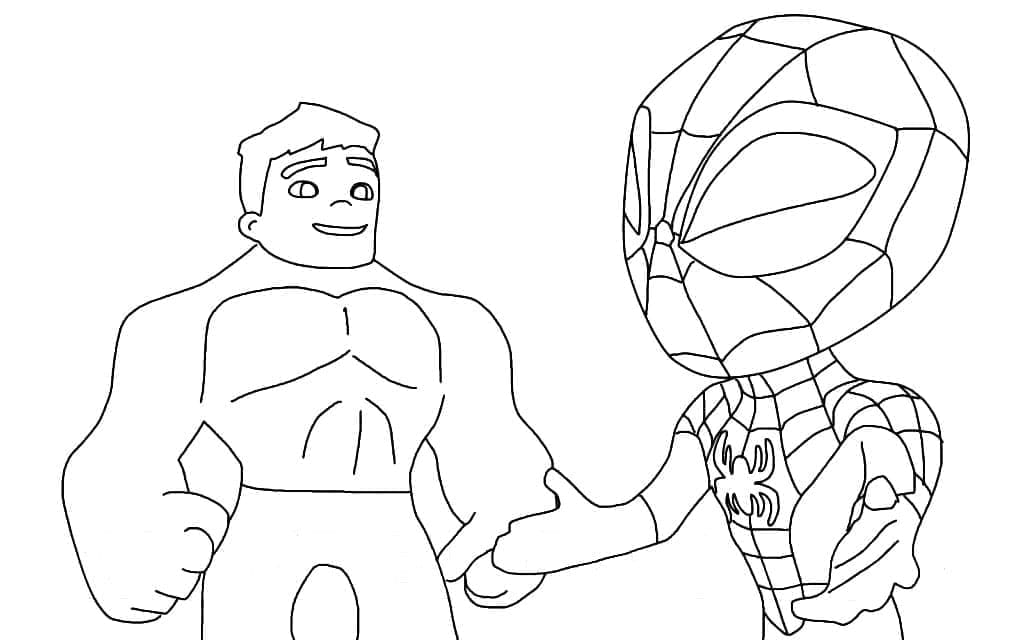 Spidey with Hulk