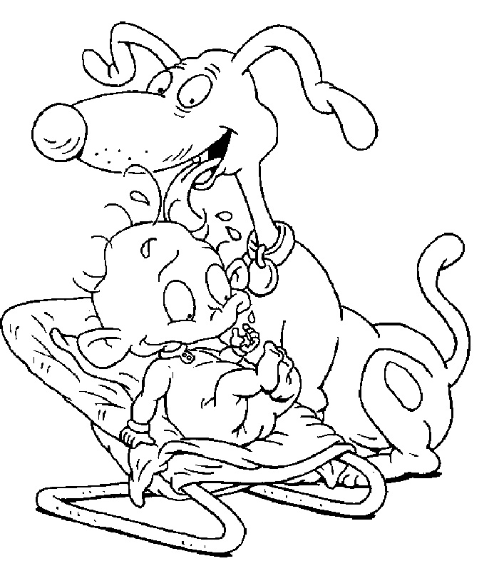 Spike and Tommy from Rugrats