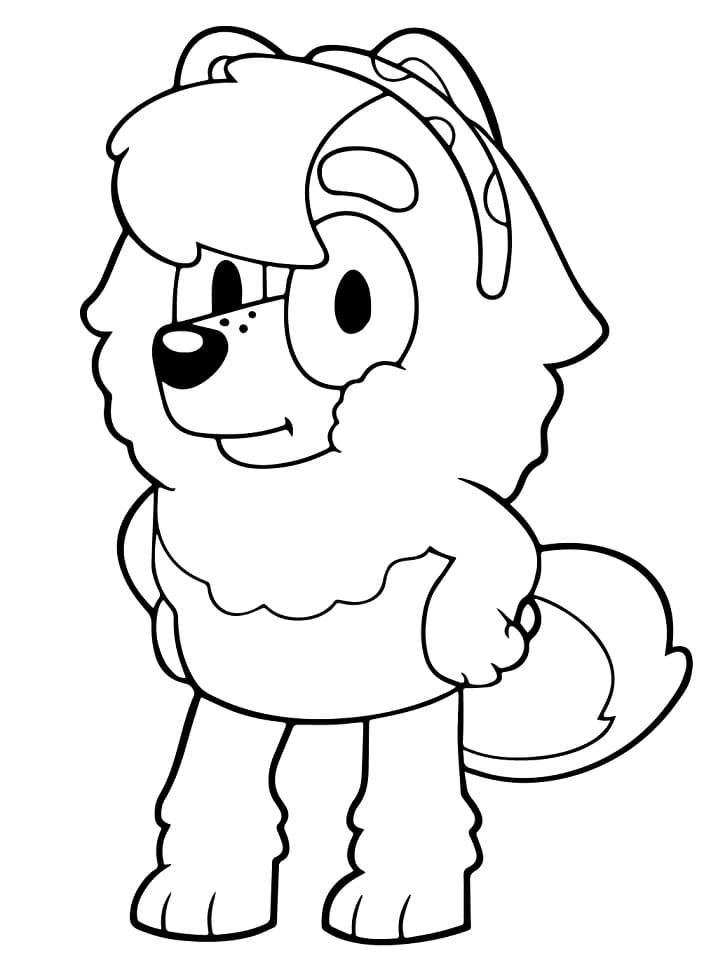 Spitz Judo from Bluey Coloring Game Spitz Judo from Bluey