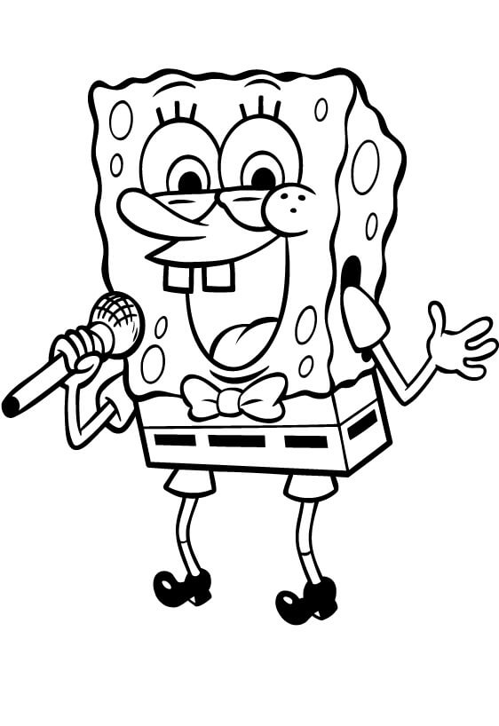 SpongeBob Singing Coloring Game SpongeBob Singing