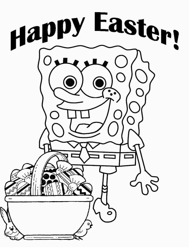 SpongeBob and Easter Eggs Coloring Game SpongeBob and Easter Eggs