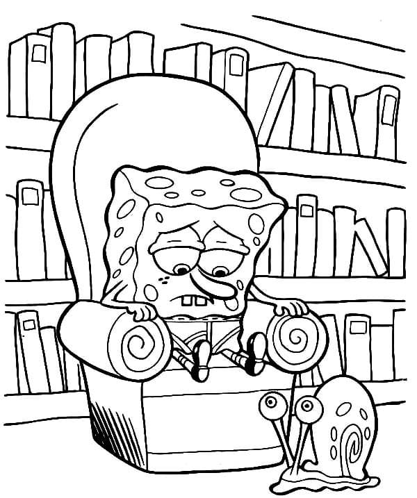 SpongeBob is Sad Coloring Game SpongeBob is Sad