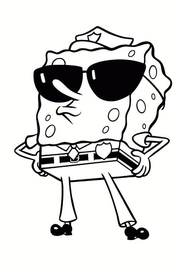 SpongeBob the Police Coloring Game SpongeBob the Police