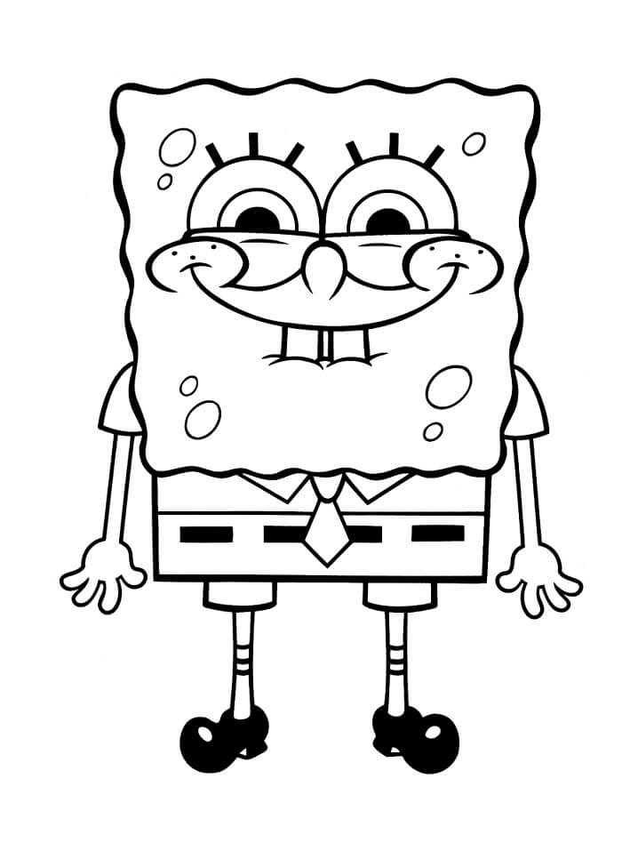 SpongeBob with Funny Smile Coloring Game SpongeBob with Funny Smile