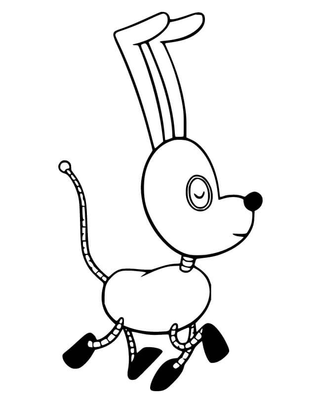 Spot Dog from Rolie Polie Olie Coloring Game Spot Dog from Rolie Polie Olie